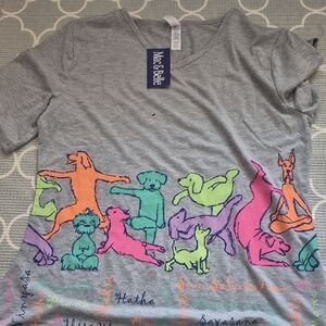 Mac & Belle Yoga Dog T-shirt
